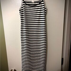 Chic Striped Kids Maxi Dress
